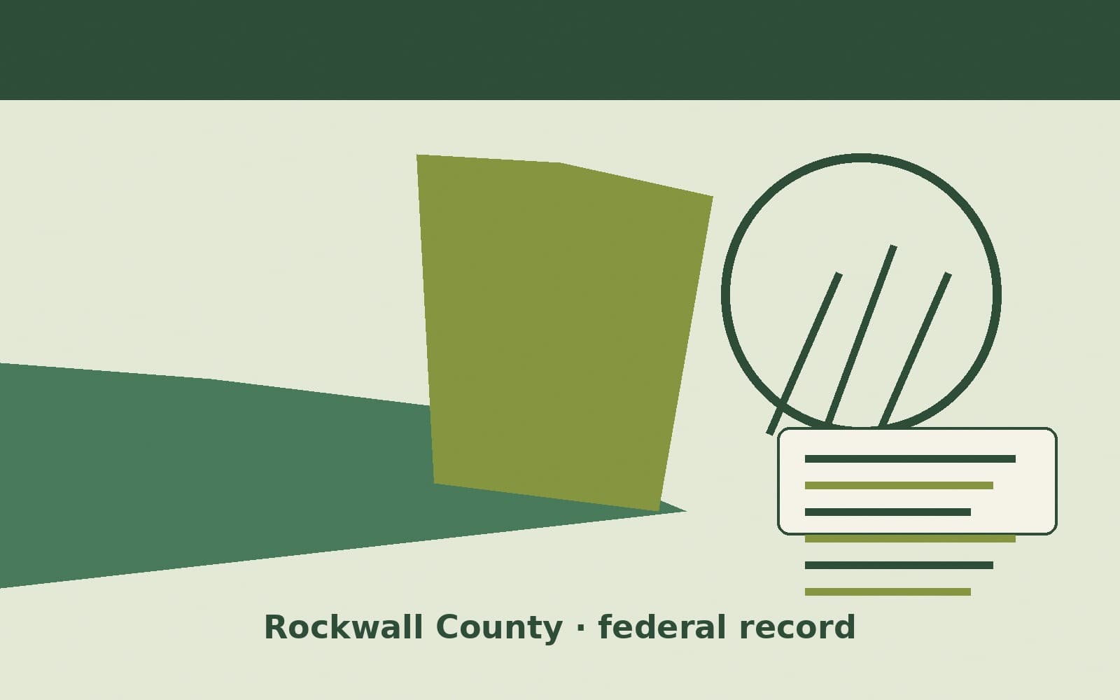 Public notice. Rockwall County, Texas, has a federal award on the public books. On September 29, 2026, the Department of Agriculture recorded a definitive contract of $1,069,924.36