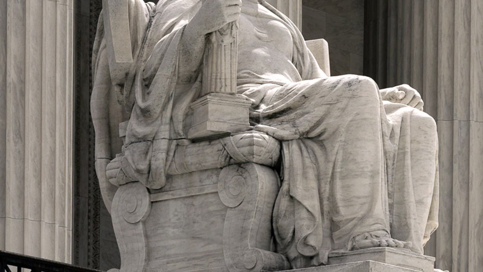 Contemplation of Justice, James Earle Fraser's statue on the Supreme Court Building's main steps (file photo).