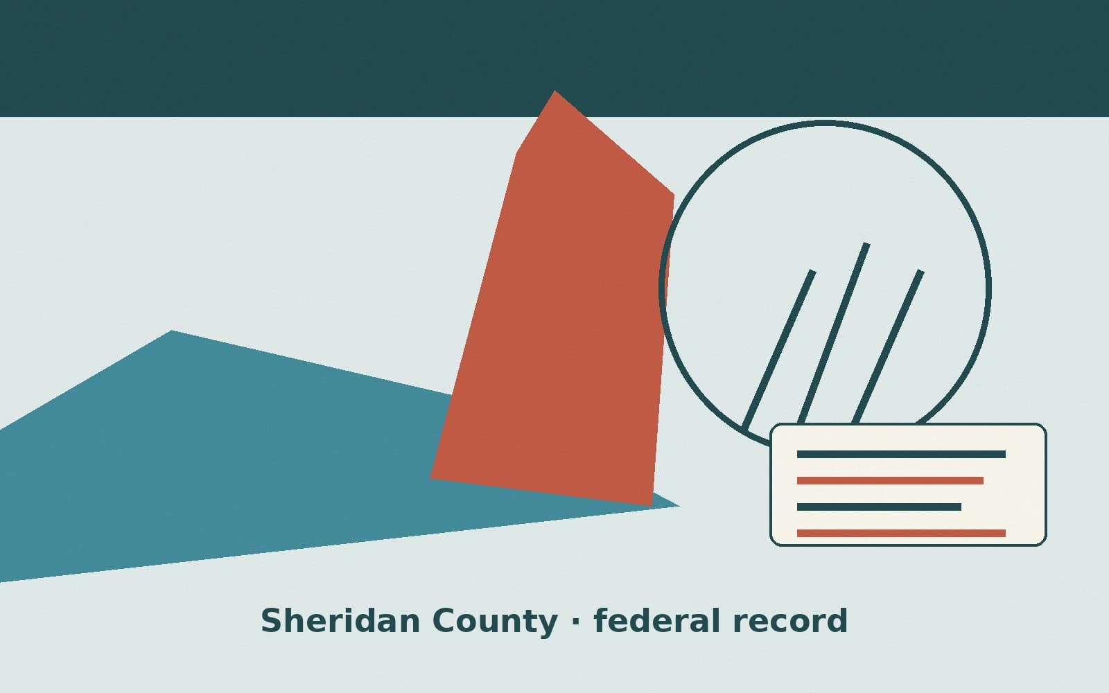 Public notice. Sheridan County, Wyoming, has a federal award on the public books. On October 1, 2026, the Department of Veterans Affairs recorded a delivery order of $858,007. The