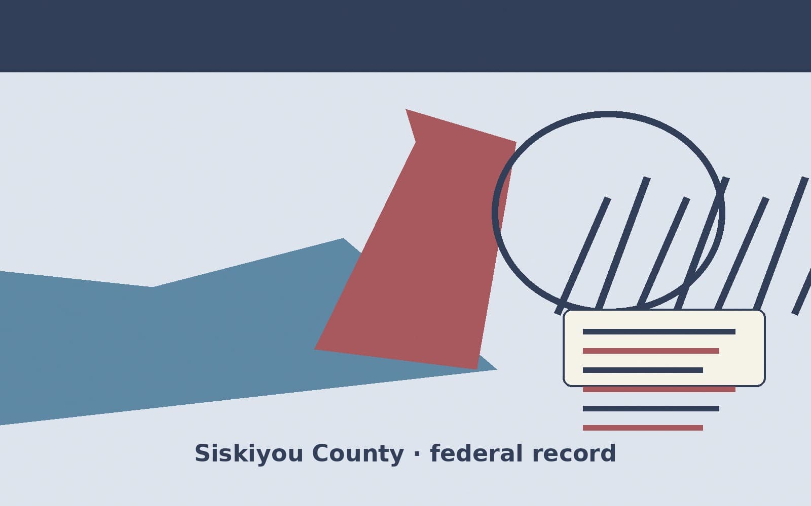 Public notice. Siskiyou County, California, has a federal award on the public books. On October 1, 2026, the Department of Veterans Affairs recorded a delivery order of $2,271,308.