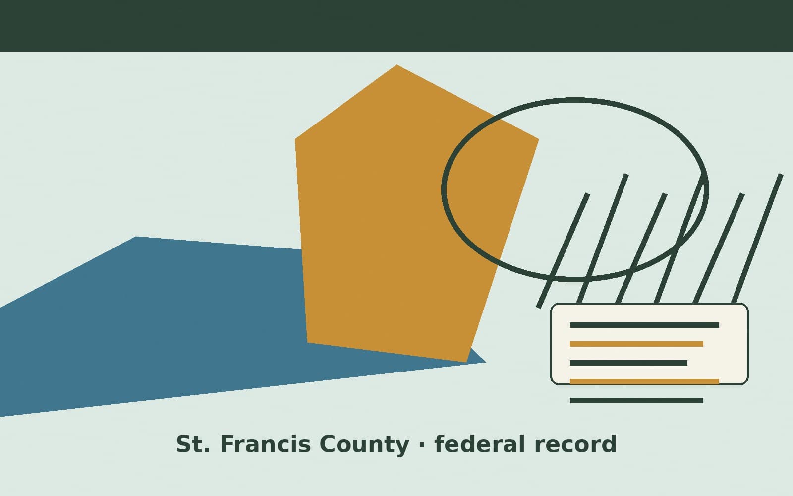 Public notice. St. Francis County, Arkansas, has a federal award on the public books. On September 30, 2026, the Department of Justice recorded a purchase order of $18,458. The off