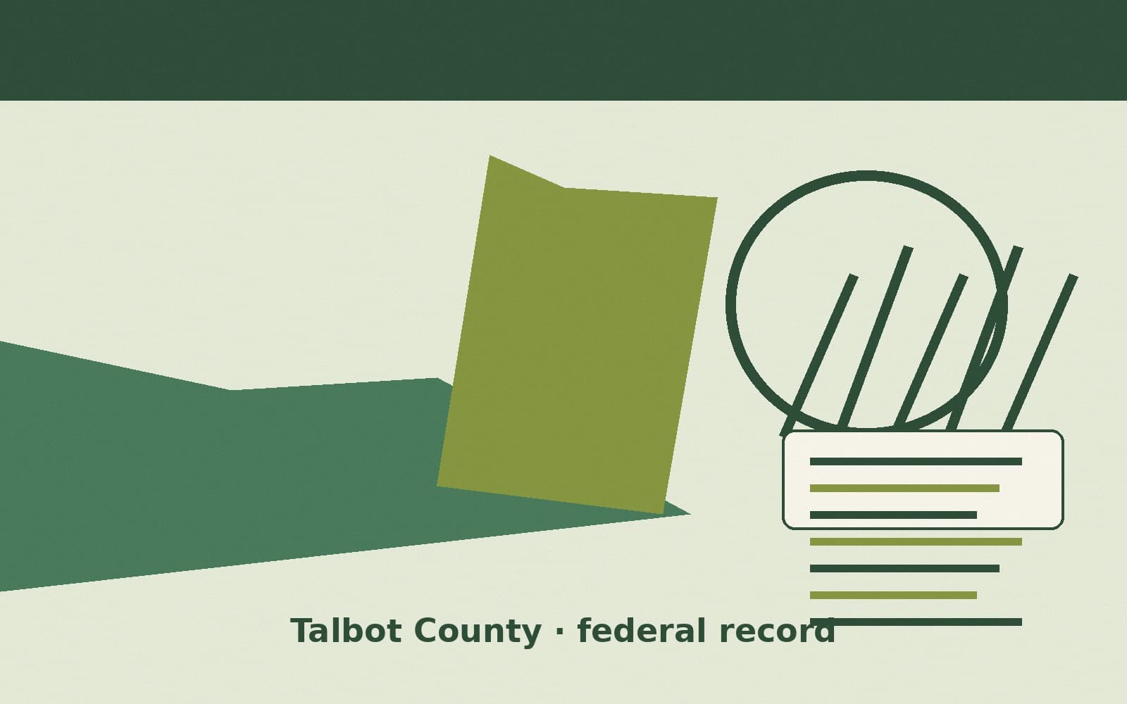 Public notice. Talbot County, Maryland, has a federal award on the public books. On September 29, 2026, the Department of Health and Human Services recorded a definitive contract o