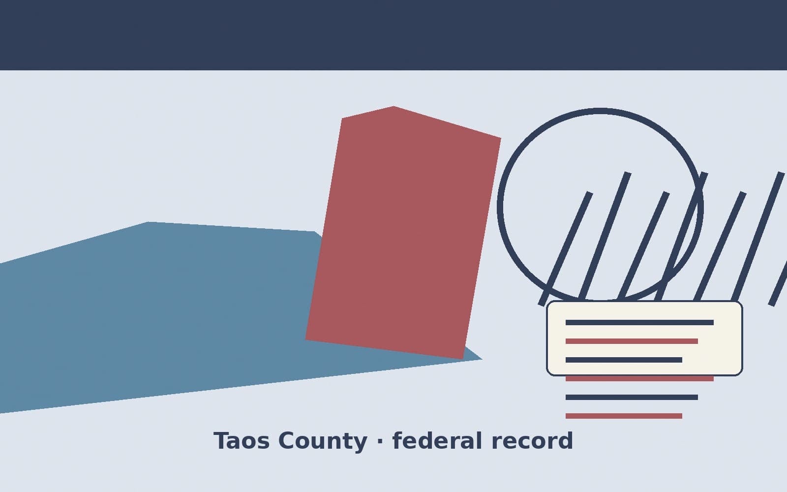 Public notice. Taos County, New Mexico, has a federal award on the public books. On September 29, 2026, the Department of Agriculture recorded a definitive contract of $3,287,550.