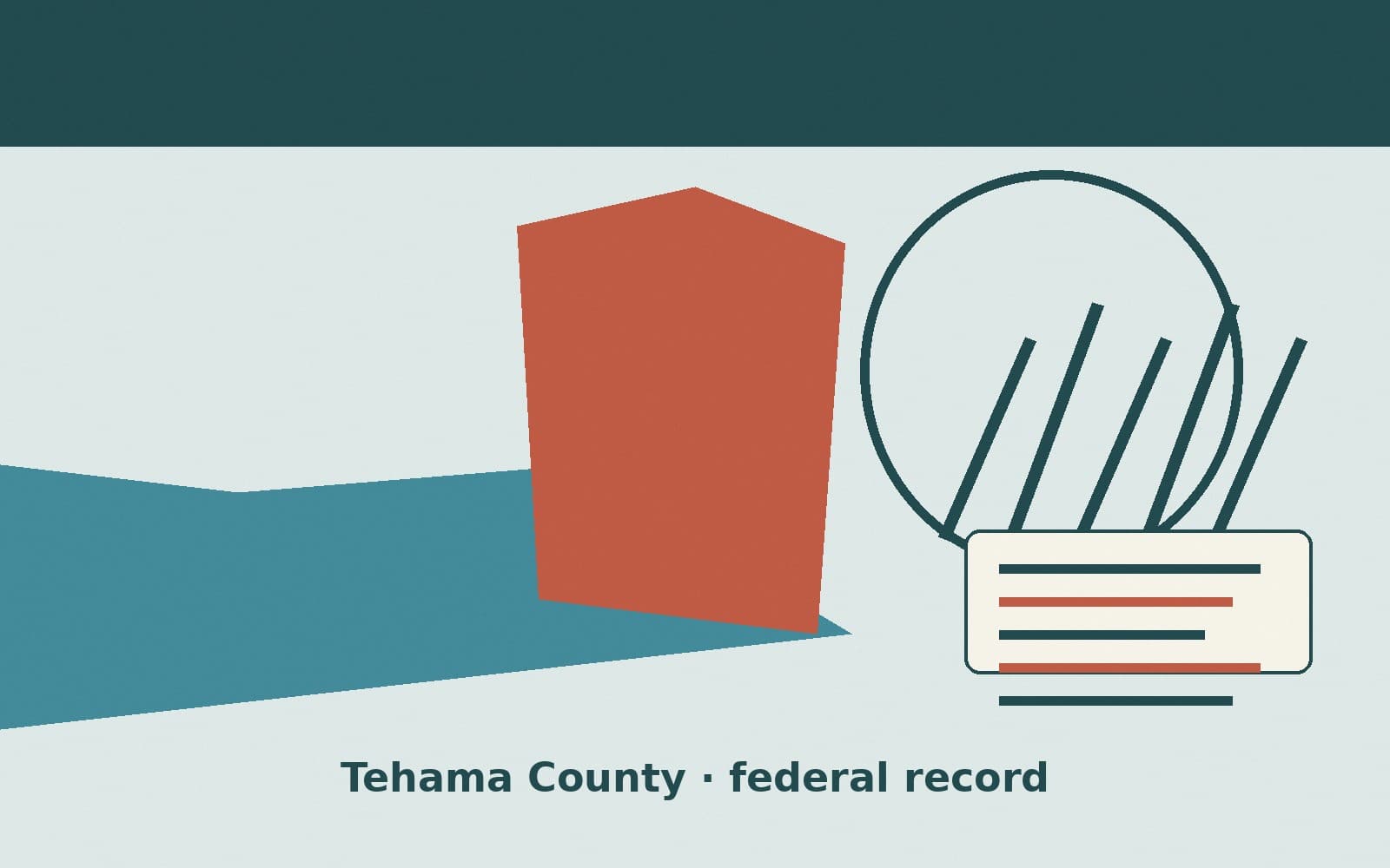 Public notice. Tehama County, California, has a federal award on the public books. On September 24, 2026, the Department of Energy recorded a purchase order of $128,899. The office
