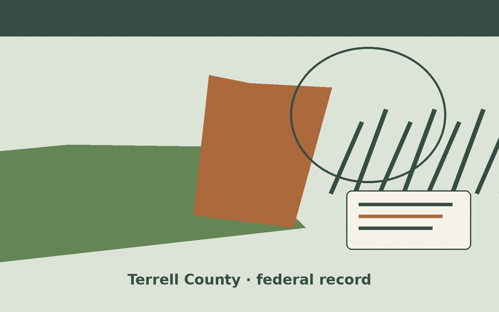 Public notice. Terrell County, Georgia, has a federal award on the public books. On September 11, 2026, the Department of Agriculture recorded a delivery order of $23,657.24. The o