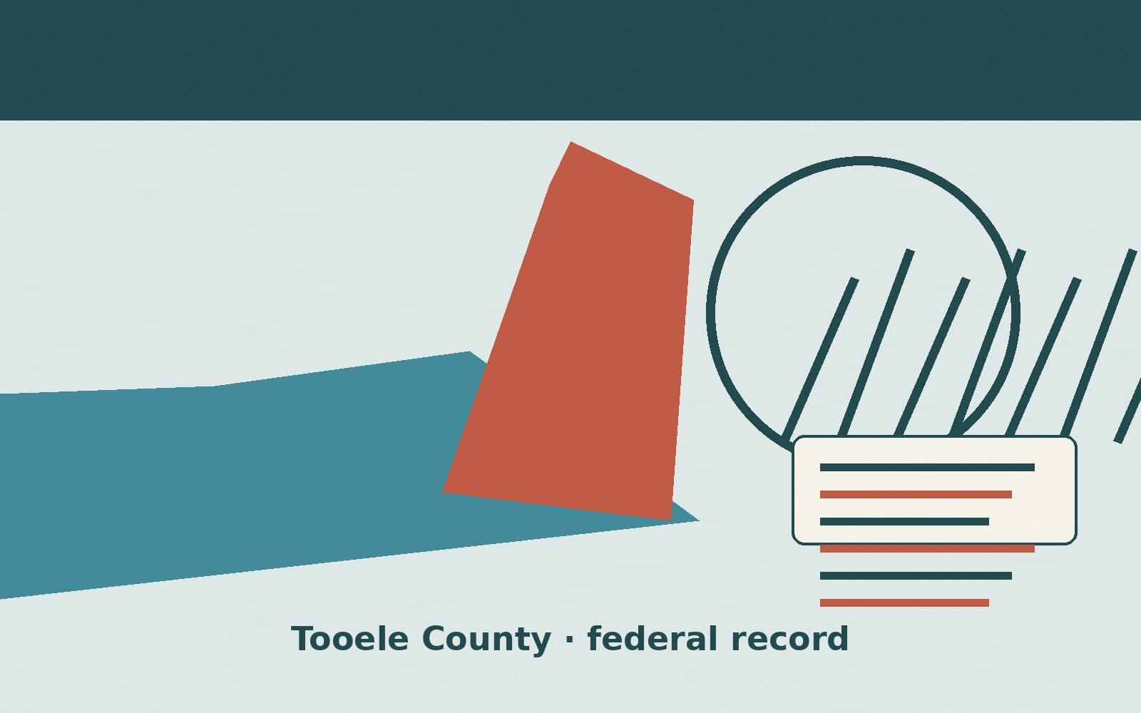 Public notice. Tooele County, Utah, has a federal award on the public books. On September 23, 2026, the Department of the Interior recorded a delivery order of $164,054. The office