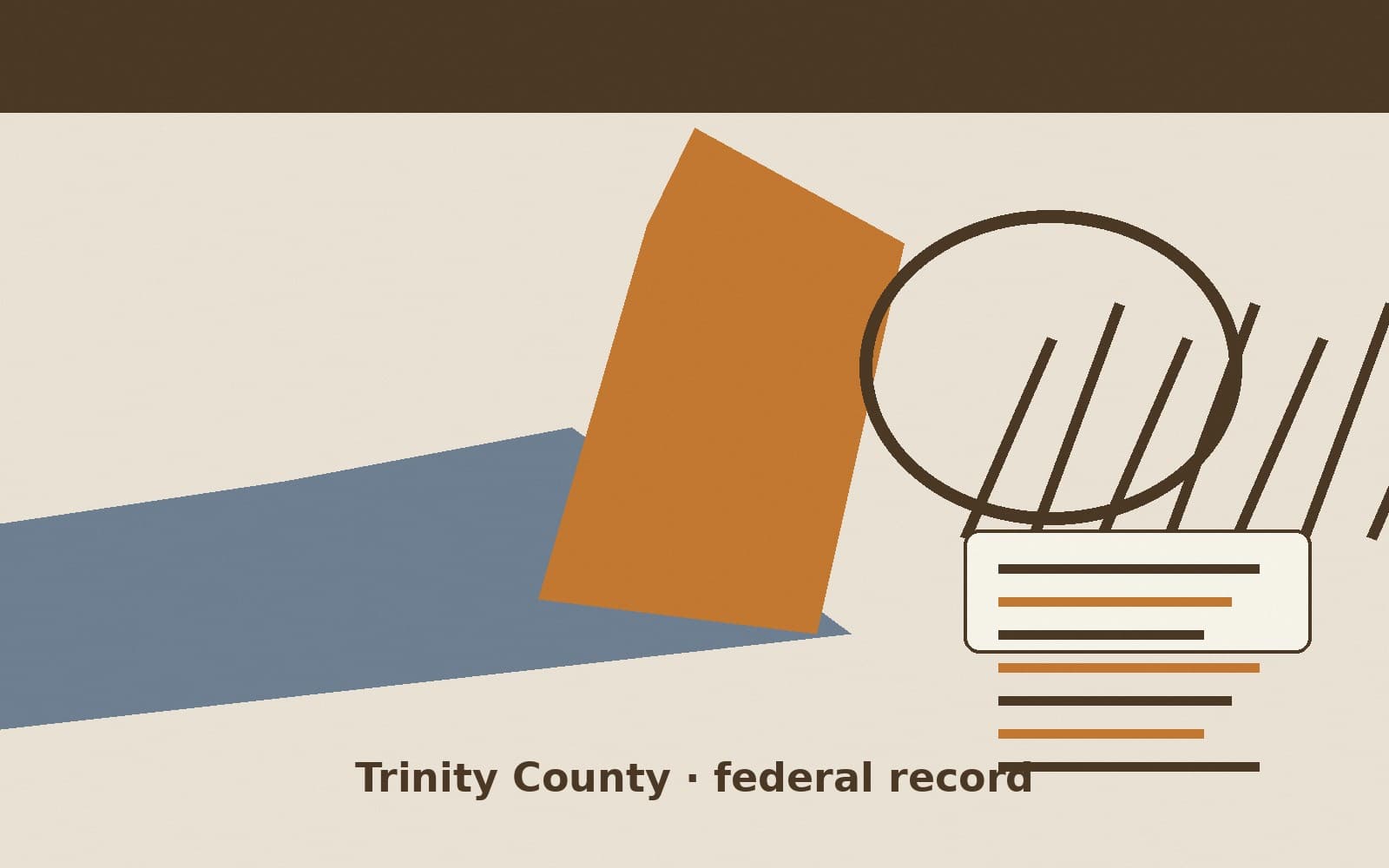 Public notice. Trinity County, Texas, has a federal award on the public books. On September 11, 2026, the Department of Agriculture recorded a purchase order of $17,950. The office