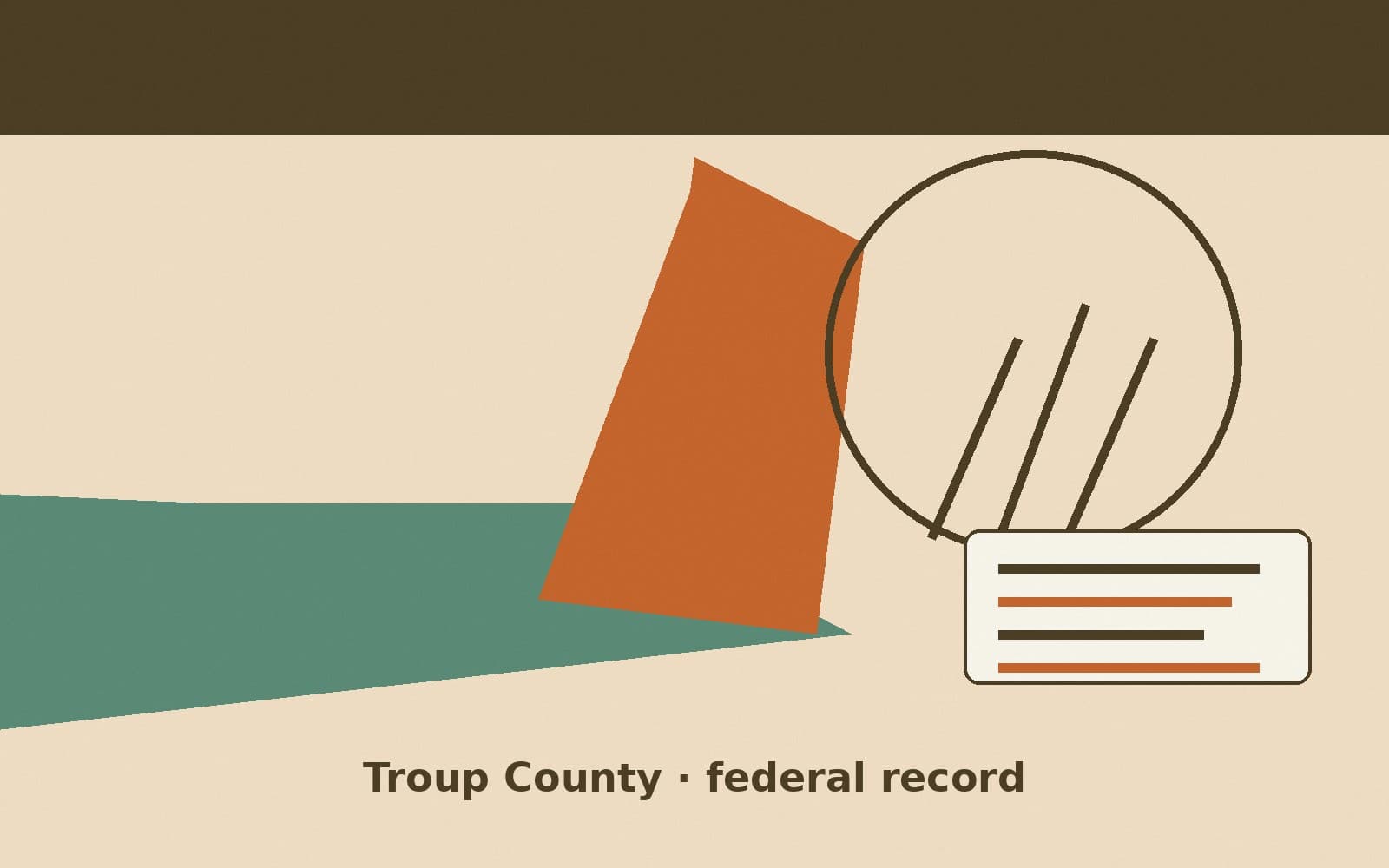 Public notice. Troup County, Georgia, has a federal award on the public books. On September 23, 2026, the Department of Veterans Affairs recorded a purchase order of $16,855. The o