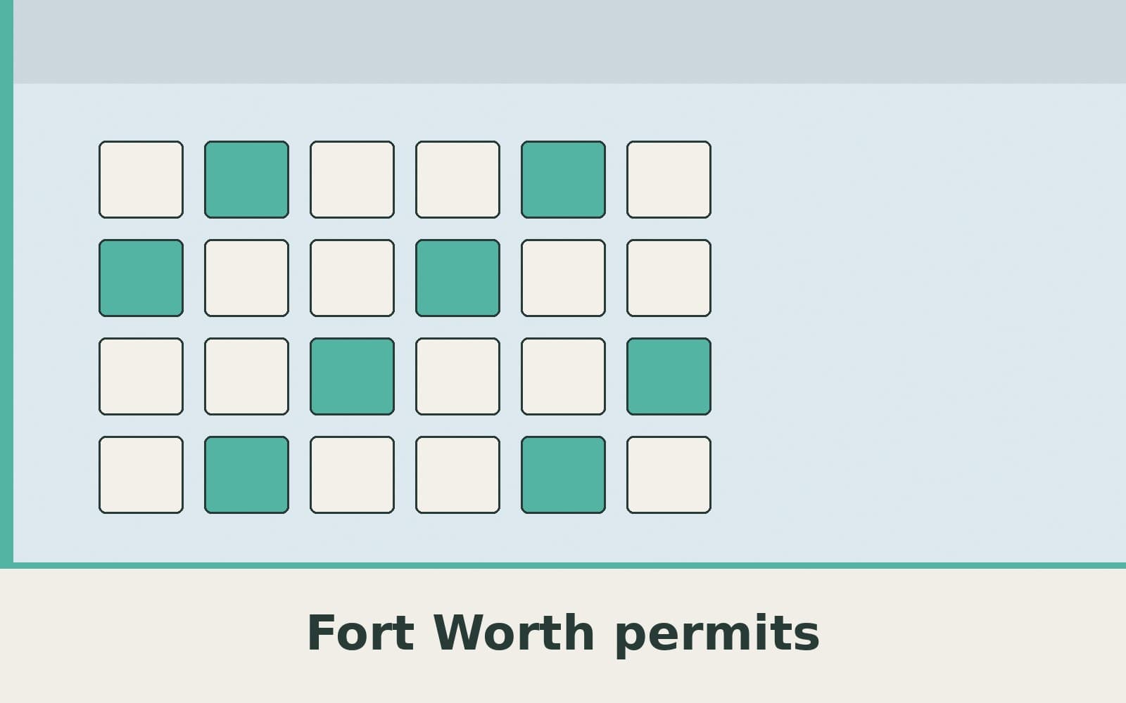 Public notice. Fort Worth's public permits service lists 1,203 permits with a file date from September 27, 2026, through October 3, 2026. The newest file date in that set is Octobe