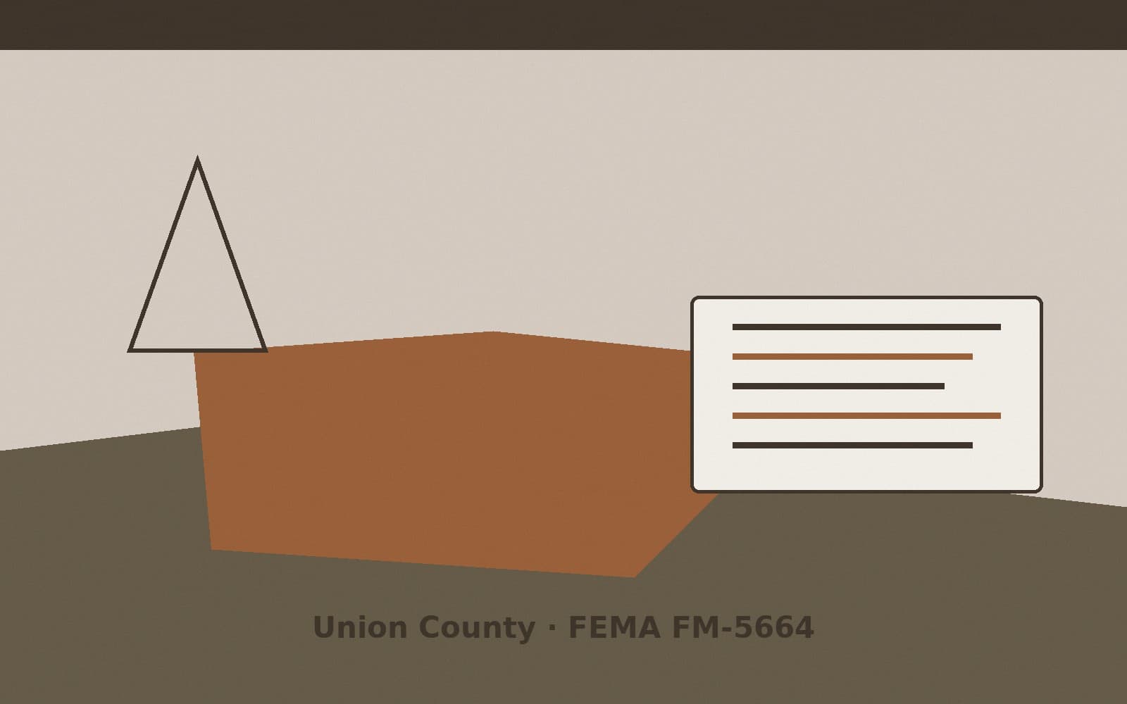 Public notice for Union County. On August 9, 2026, FEMA recorded a fire management assistance declaration FM-5664-OR that lists Union County as a designated area. FEMA titled the a