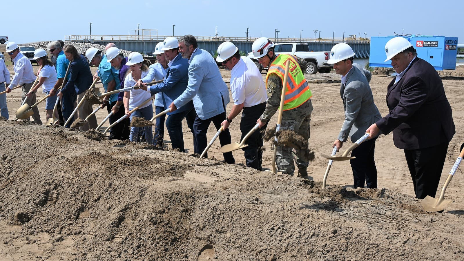 Houma Navigation Canal Lock groundbreaking, Terrebonne Parish, Louisiana, Aug. 7, 2024 — file photo (U.S. Army Corps of Engineers New Orleans District, public domain).