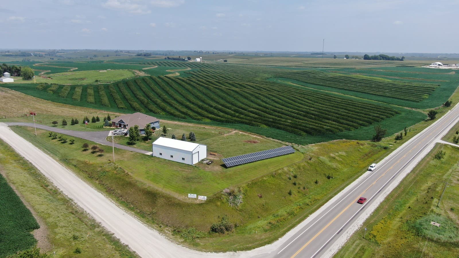 Solar panels on a farm, from a USDA Rural Development photo series on REAP-funded projects, August 2024 (file photo, illustrative).