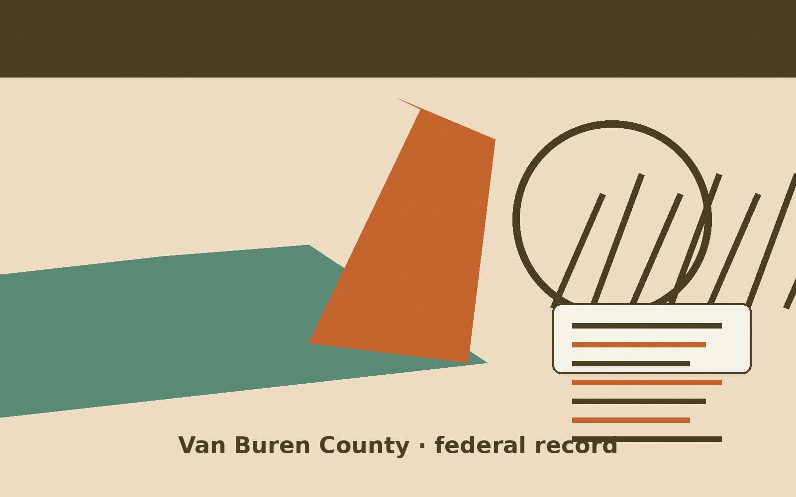 Public notice. Van Buren County, Iowa, has a federal award on the public books. On September 8, 2026, the Department of the Interior recorded a purchase order of $18,445.44. The of