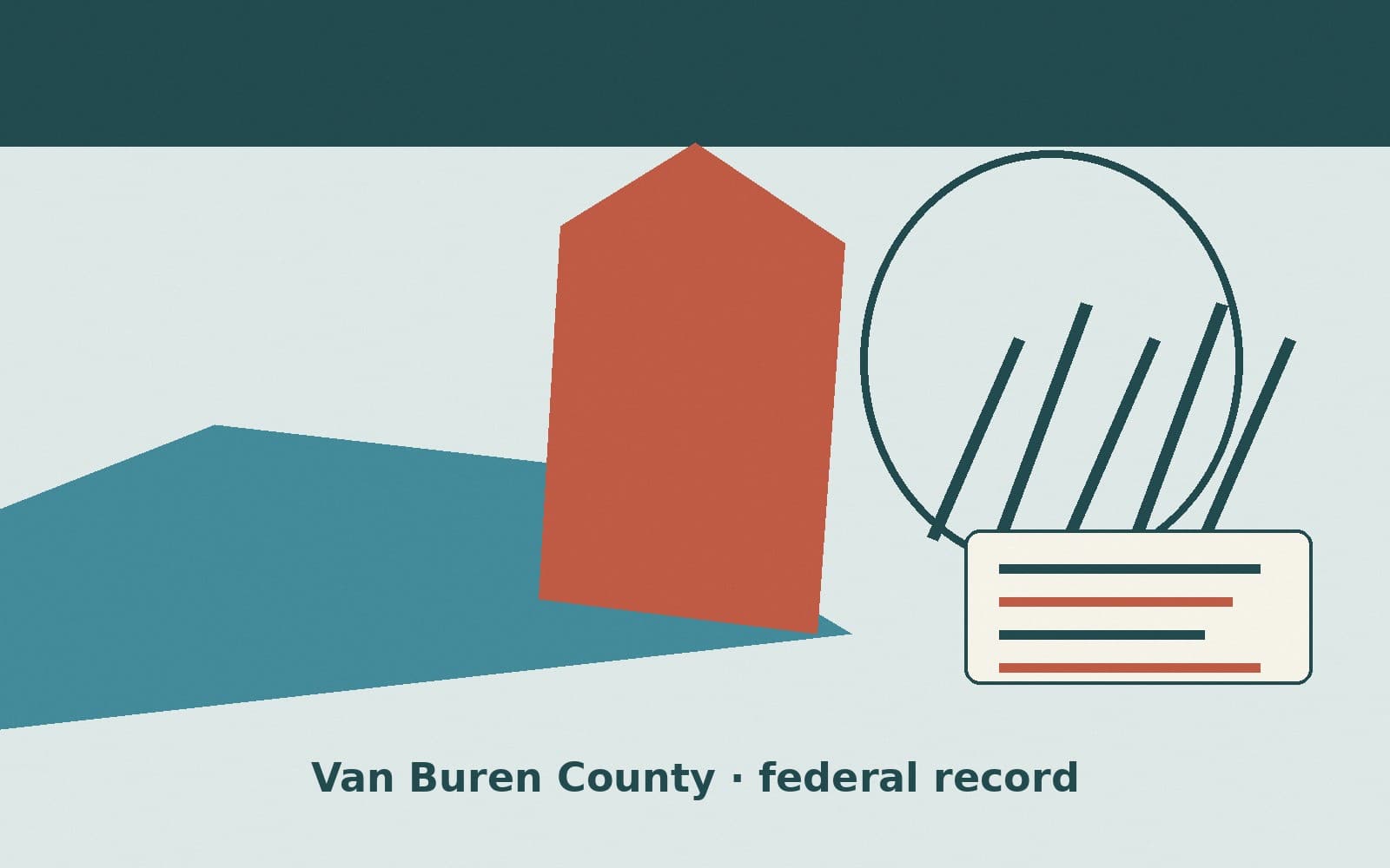 Public notice. Van Buren County, Tennessee, has a federal award on the public books. On April 13, 2026, the Department of Defense recorded a delivery order of $46,339.69. The offic