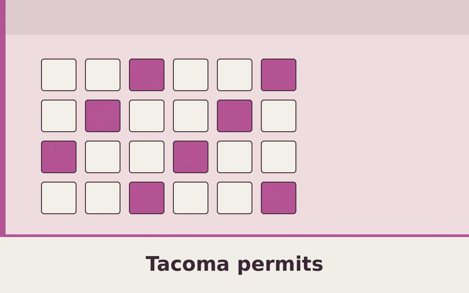 Public notice. Tacoma's public permit service lists 102 permits with an issued date from September 27, 2026, through October 3, 2026. The newest issued date in that set is October
