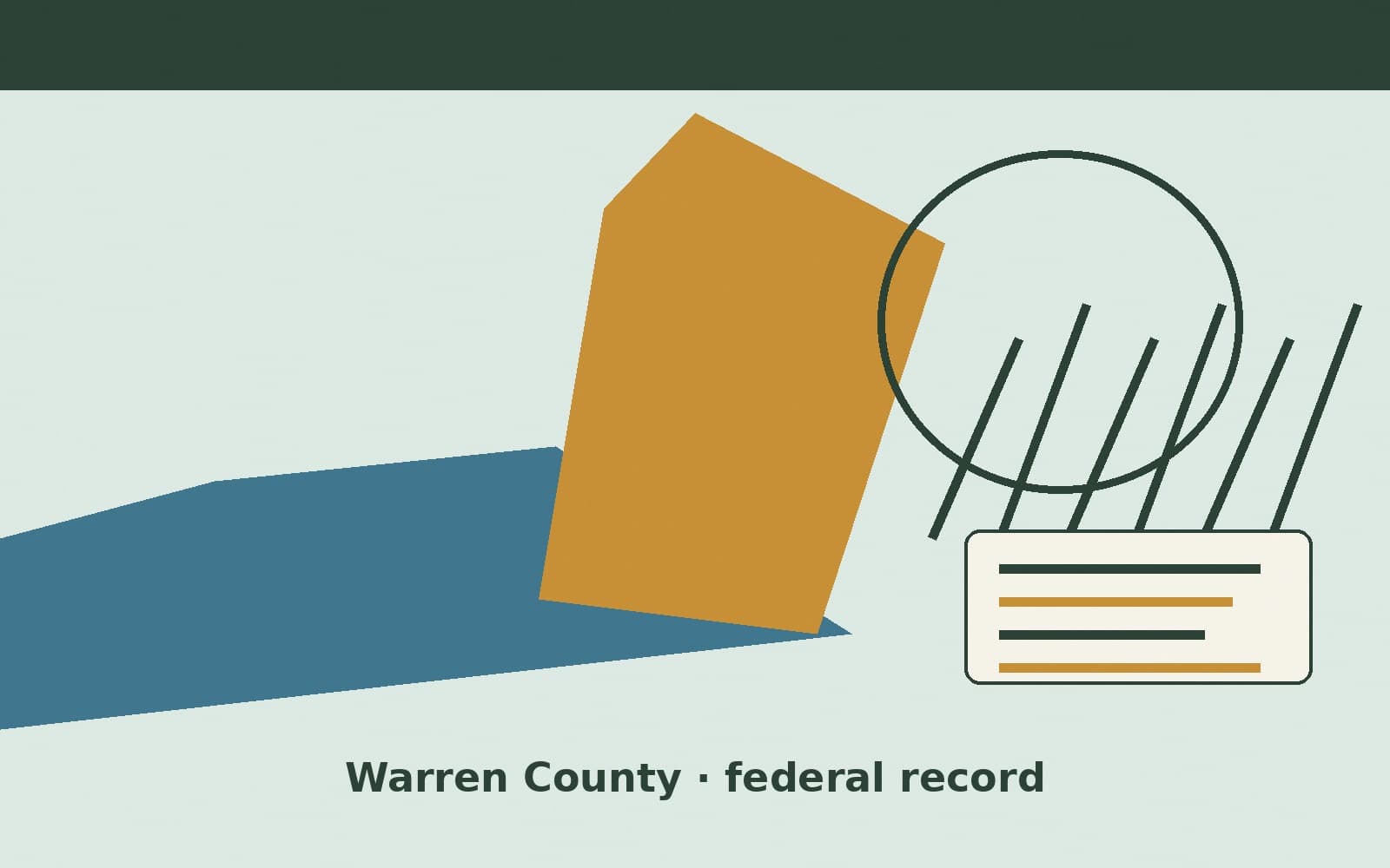 Public notice. Warren County, Ohio, has a federal award on the public books. On September 23, 2026, the Department of Commerce recorded a delivery order of $44,019. The office on t
