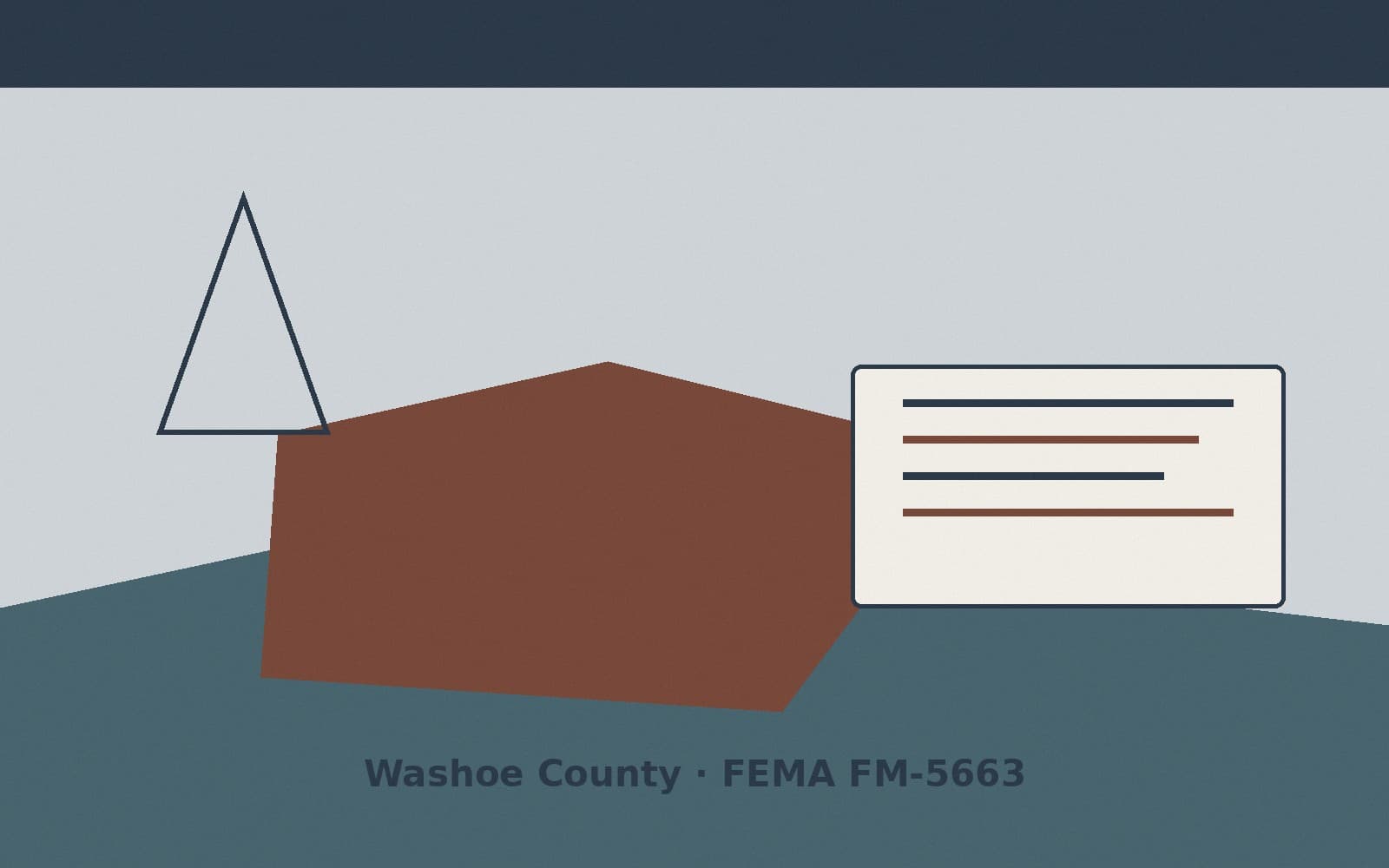 Public notice for Washoe County. On August 8, 2026, FEMA recorded a fire management assistance declaration FM-5663-NV that lists Washoe County as a designated area. FEMA titled the
