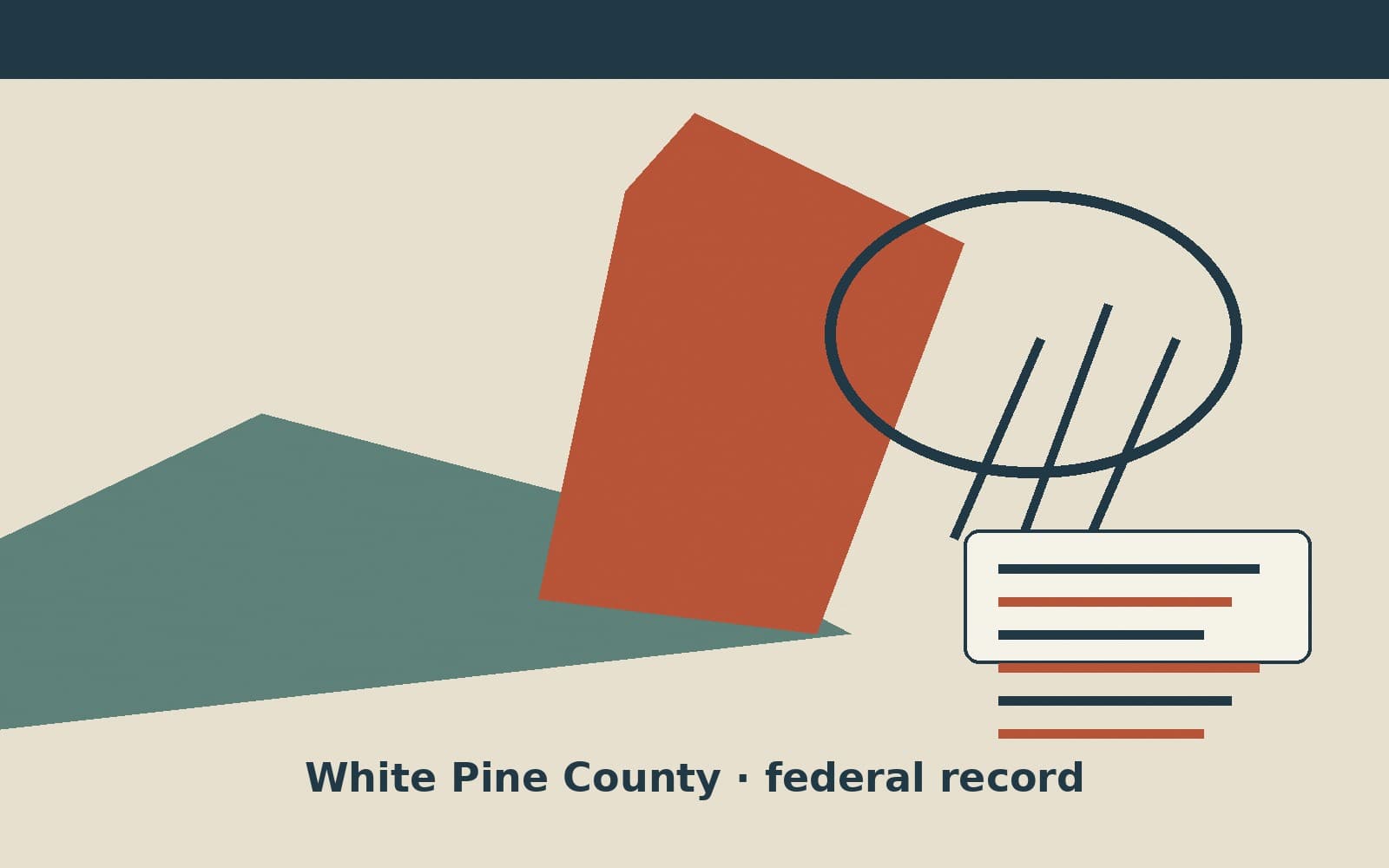 Public notice. White Pine County, Nevada, has a federal award on the public books. On September 17, 2026, the Department of the Interior recorded a blanket-purchase call of $290,08