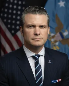 Official portrait of Pete Hegseth, Secretary of War